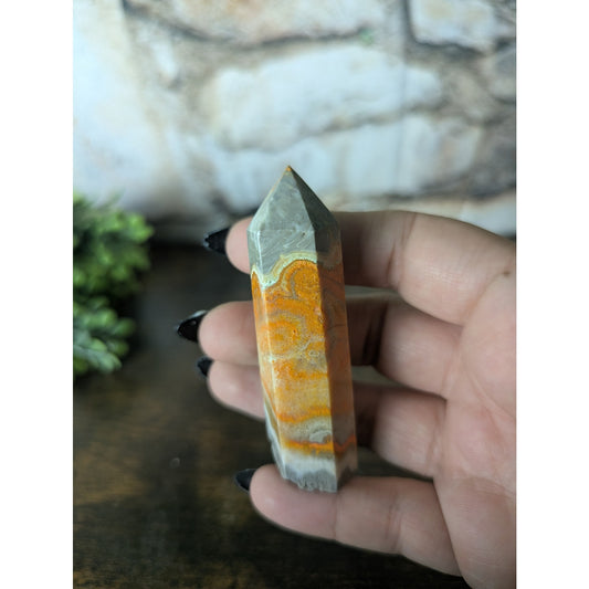 Bumblebee Jasper Tower Crystal Yellow Witch Energy Optimism Adaptability Change