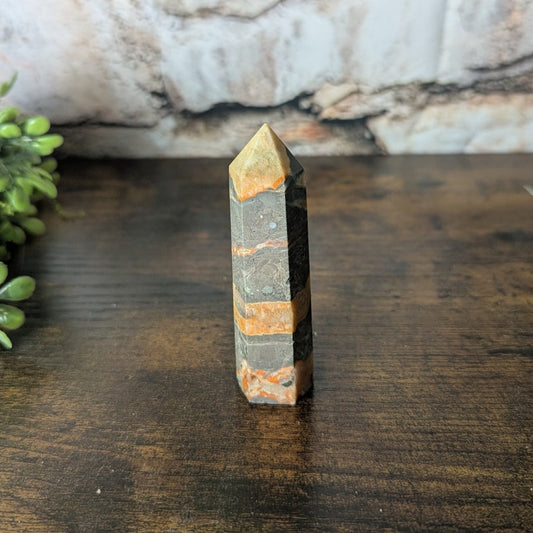 Bumblebee Jasper Tower Crystal Yellow Witch Energy Optimism Adaptability Change