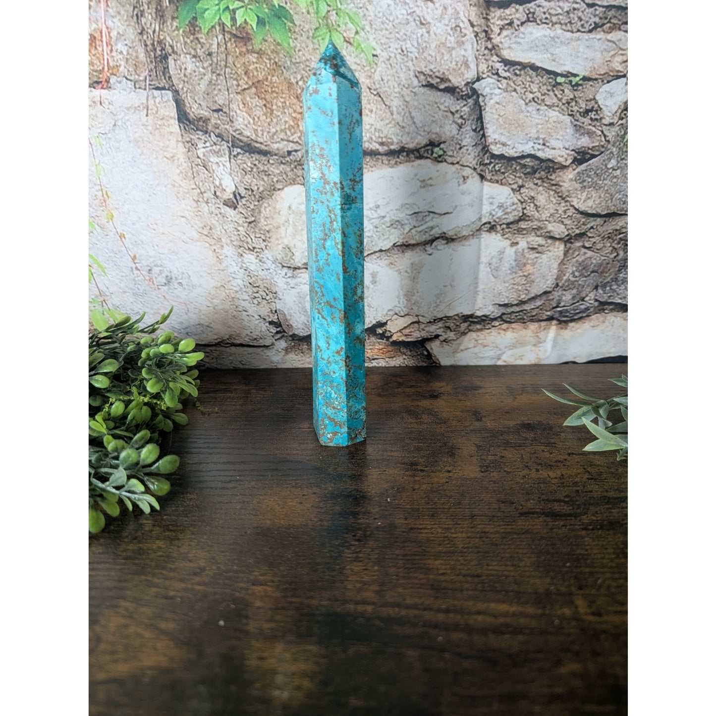 Shattuckite Crystal Tower Phoenix Turquoise Metaphysical Witchy Blue Mineral