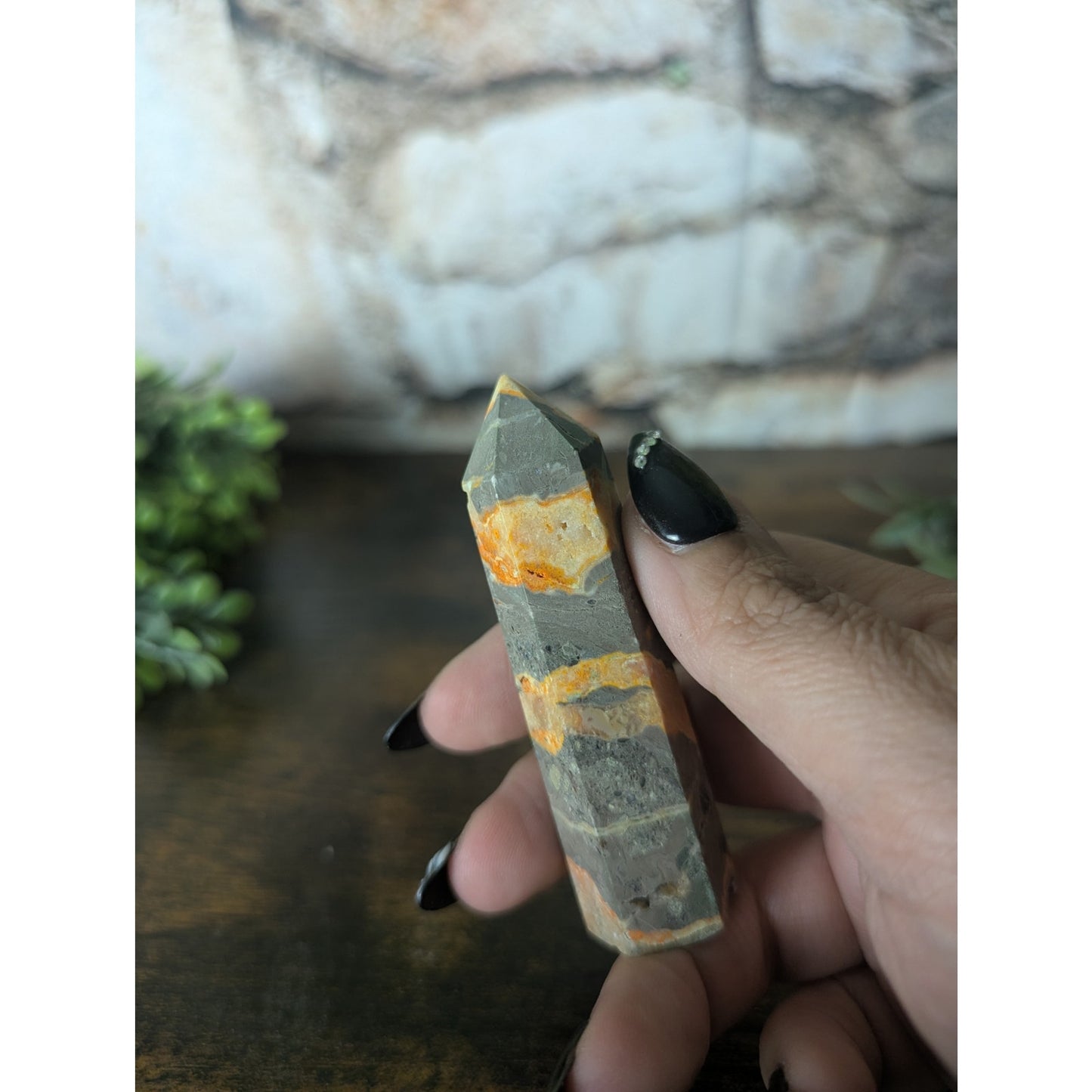 Bumblebee Jasper Tower Crystal Yellow Witch Energy Optimism Adaptability Change