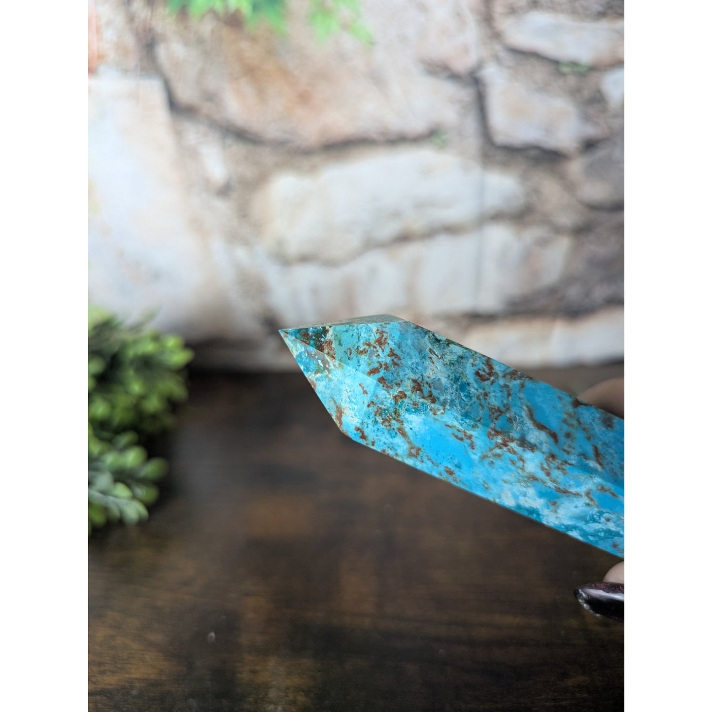 Shattuckite Crystal Tower Phoenix Turquoise Metaphysical Witchy Blue Mineral