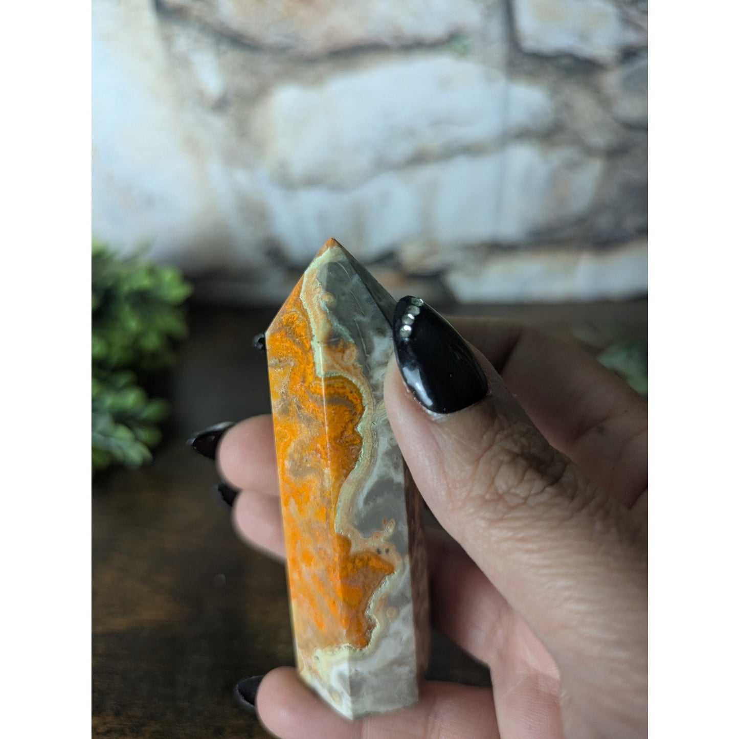 Bumblebee Jasper Tower Crystal Yellow Witch Energy Optimism Adaptability Change