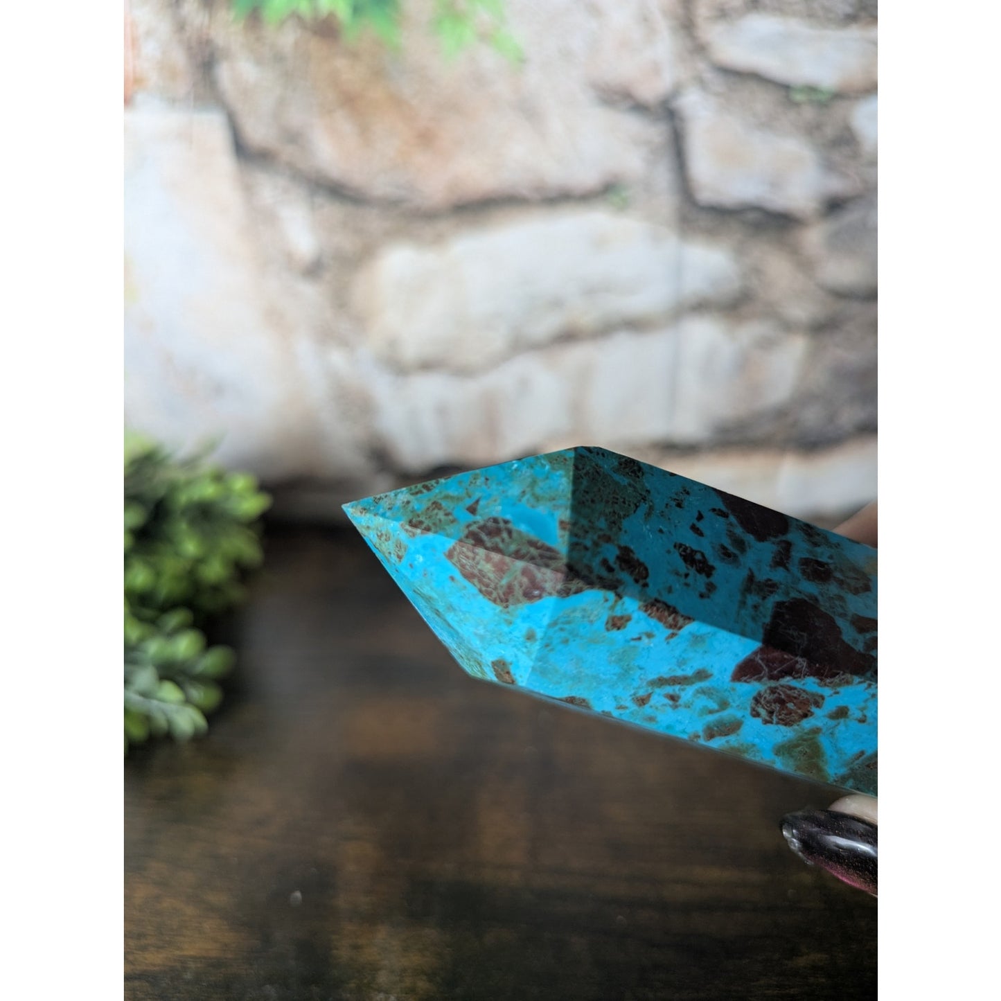 Shattuckite Crystal Tower Phoenix Turquoise Metaphysical Witchy Blue Mineral