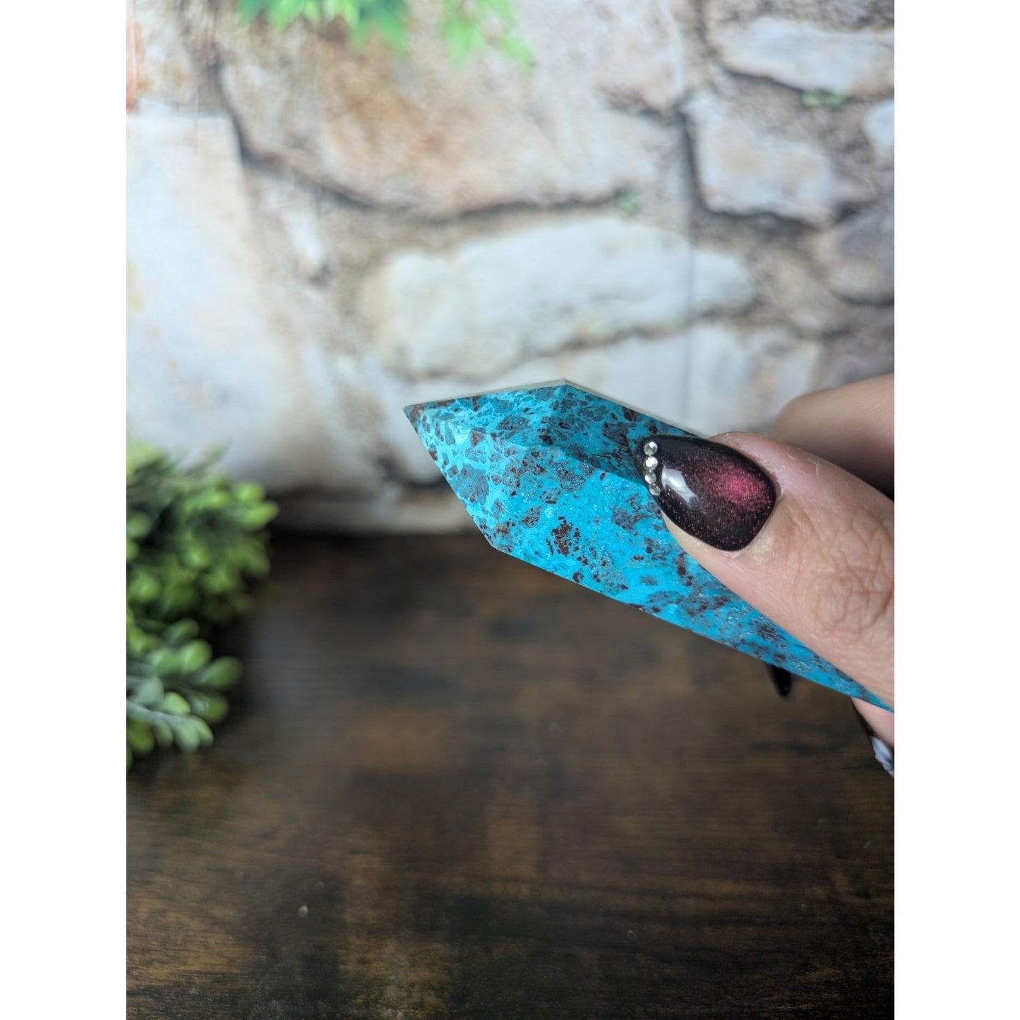 Shattuckite Crystal Tower Phoenix Turquoise Metaphysical Witchy Blue Mineral